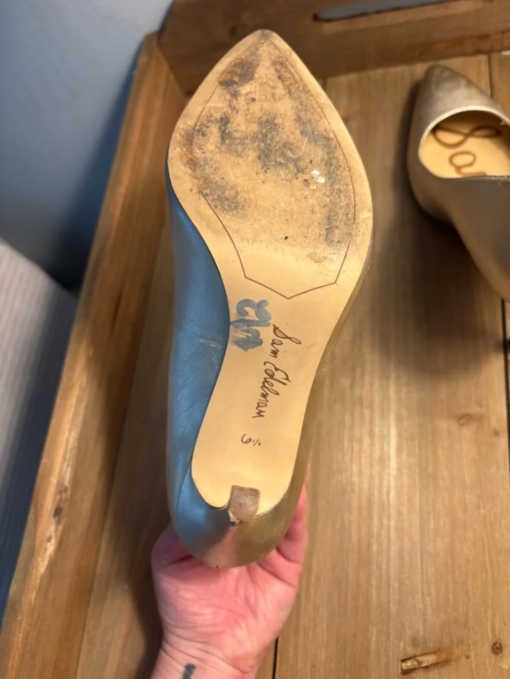 Gold Romantic Quiet Luxury Wedding Chic Pointed Toe Feminine Heels - Picture 4 of 6